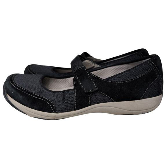 Dansko Black Mary Jane Comfort Flats 8.5/EU 39 Casual Shoe Minimalist Walking - Picture 1 of 7